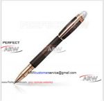 Perfect Replica Free shipping StarWalker Black Stripes Carved Gold Pen